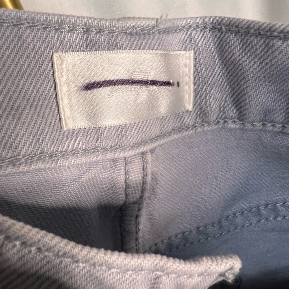 7 For All Mankind Easy Ruby Denim Cutoff Shorts Light Grey - Picture 5 of 5